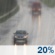 Monday: A slight chance of rain before 5pm. Mostly cloudy, with a high near 67. Chance of precipitation is 20%. New rainfall amounts less than a tenth of an inch possible. Monday: Slight Chance Light Rain