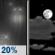Friday Night: Slight Chance Light Rain then Partly Cloudy